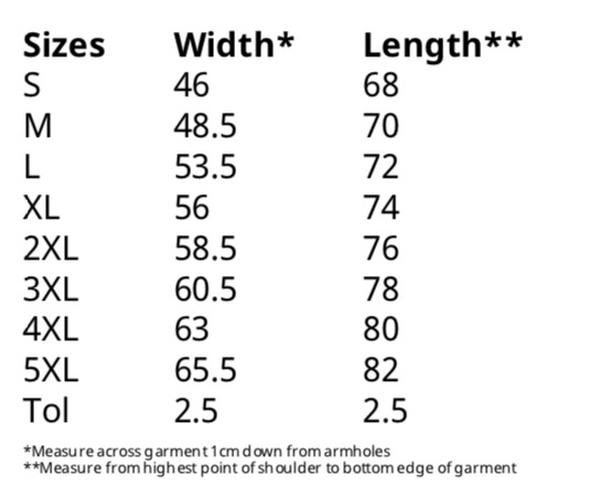 Größentabelle für Fruit of the Loom: Valueweight Athletic 61-098-0 Größentabelle für Fruit of the Loom: Valueweight Athletic 61-098-0